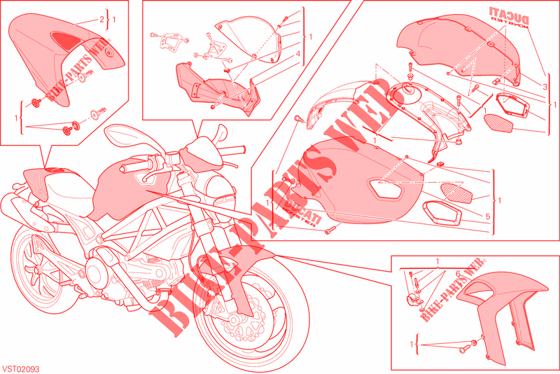 KIT ART pour Ducati Monster 796 ABS 2013