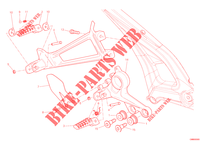 REPOSE PIEDS DROIT   PEDALE DE FREIN pour Ducati Monster 1100 Diesel 2013