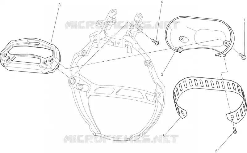TABLEAU DE BORD Ducati Moto Monster 2013 Monster 1100 Diesel  Monster 1100 Diesel
