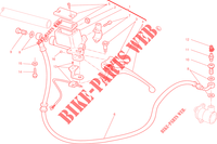 MAITRE CYLINDRE D'EMBRAYAGE pour Ducati Monster 659 Learner Legal (LAMs) 2013
