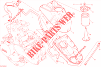 BOITE A AIR ET RENIFLARD D'HUILE pour Ducati Monster 1200 S Stripes 2016