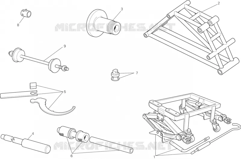 OUTILS SPECIAUX POUR MAINTENANCE (PARTIE CYCLE) Ducati Moto Monster 2016 Monster 1200 S Stripes  Monster 1200 S Stripes