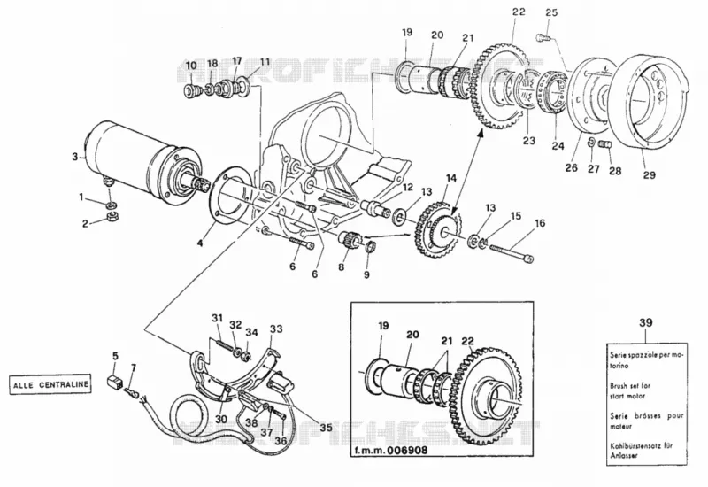 DEMARREUR ELECTRIQUE ET ALLUMAGE Ducati Moto Supersport 1995 900 SS  900 SS