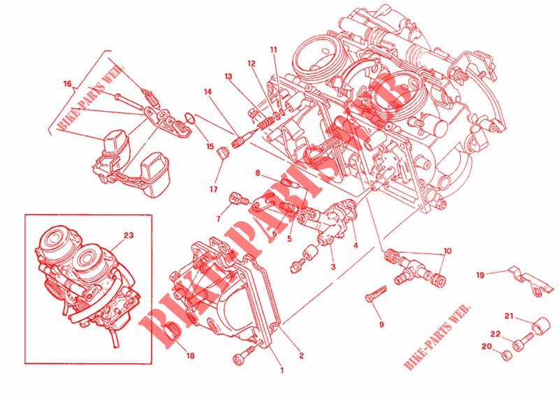 CARBURATEUR pour Ducati 600 SS 1995
