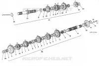 BOITE DE VITESSES (FM <001911) pour Ducati 400 SS 1995