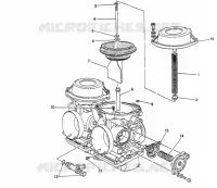 PIECES DE RECHANGE CARBURATEUR pour Ducati 400 SS 1995