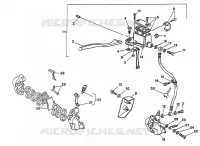 SYSTÈME DE FREIN AVANT MONODISQUE pour Ducati 400 SS 1995