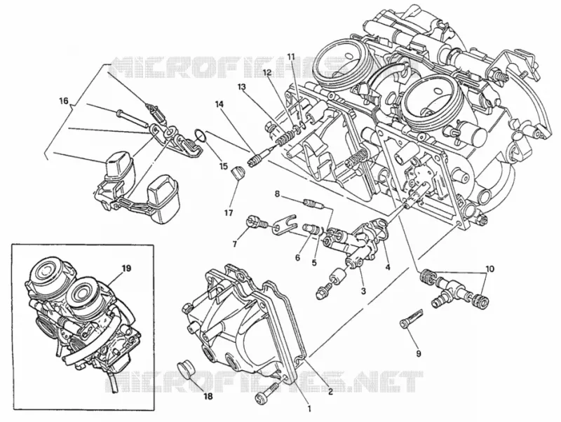 CARBURATEUR Ducati Moto Supersport 1996 900 SS  900 SS