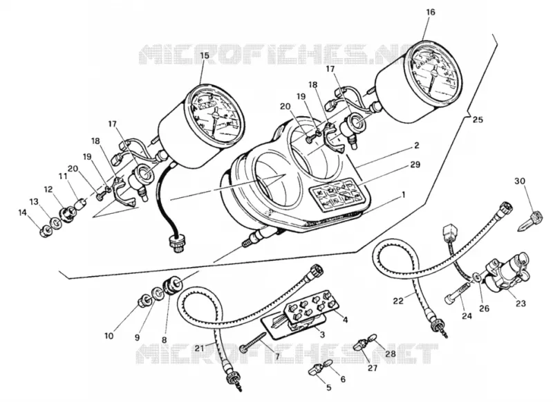COMPTEURSR (FM <016055) Ducati Moto Supersport 1996 900 SS  900 SS
