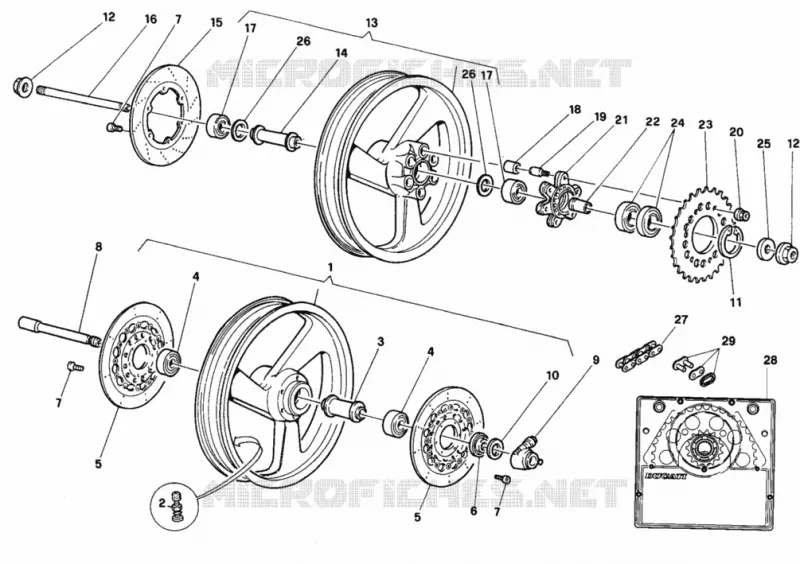ROUES (DM 021406) Ducati Moto Supersport 1996 900 SS  900 SS