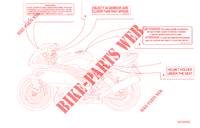 ETIQUETTE AVERTISSEMENT (USA) pour Ducati 900 SS 2000