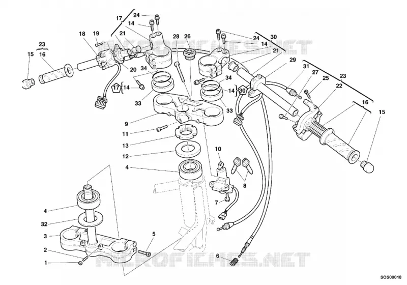 GUIDON Ducati Moto Supersport 2001 750 SS  750 SS