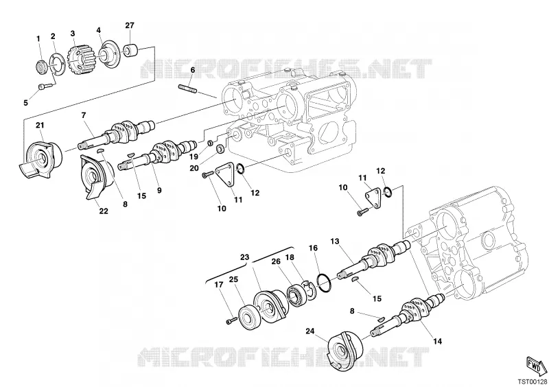 ARBRE À CAMES Ducati Moto Monster 2006 Monster S4R  Monster S4R
