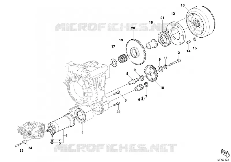 DEMARREUR ELECTRIQUE Ducati Moto Monster 2006 Monster S4R  Monster S4R