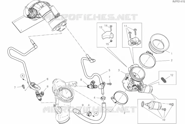 CORPS DE PAPILLON Ducati Moto Scrambler 2021 Scrambler Icon 800  Scrambler Icon 800