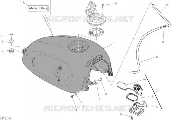 RESERVOIR D'ESSENCE Ducati Moto Scrambler 2021 Scrambler Icon 800  Scrambler Icon 800