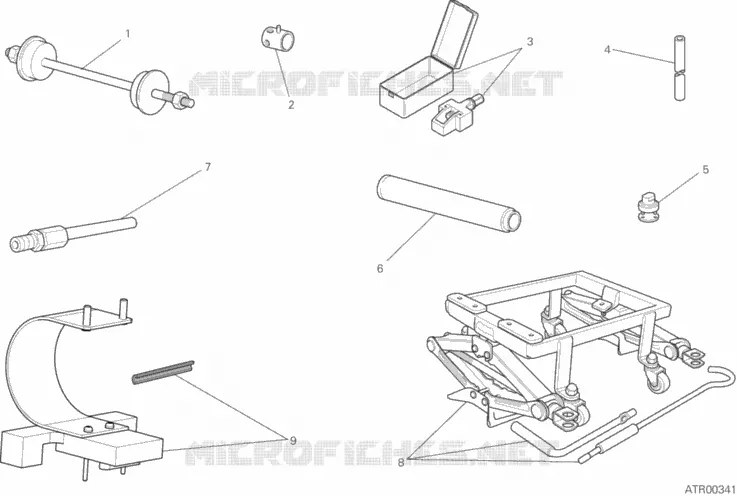OUTILS SPECIAUX POUR MAINTENANCE (PARTIE CYCLE) Ducati Moto Scrambler 2021 Scrambler Desert Sled  Scrambler Desert Sled