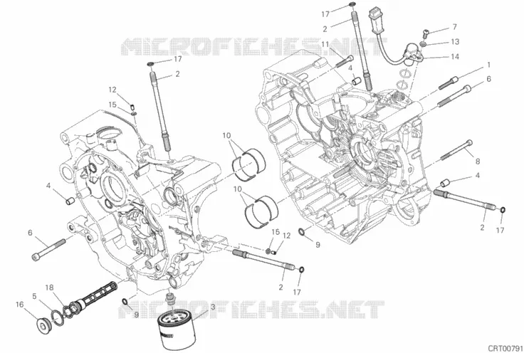 DEMI-CARTERS MOTEUR Ducati Moto Scrambler 2021 Scrambler 1100 Pro  Scrambler 1100 Pro