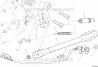 BEQUILLE LATERALE pour Ducati Monster 1200 2021