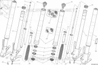 FOURCHE AVANT pour Ducati Monster 1200 2021