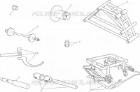 OUTILS SPECIAUX POUR MAINTENANCE (PARTIE CYCLE) pour Ducati Monster 1200 2021