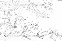 REPOSE PIEDS GAUCHE   SELECTEUR pour Ducati Monster 1200 2021