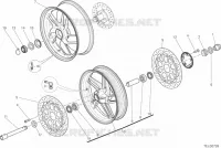 ROUES AVANT ET ARRIERE pour Ducati Monster 1200 2021