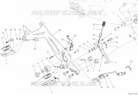 REPOSE PIEDS DROIT - PEDALE DE FREIN  Monster ducati-moto 2021 Monster + 2318