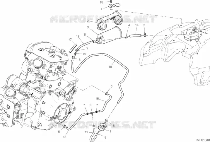 EVAPORATIVE EMISSION SYSTEM (EVAP) Ducati Moto Diavel 2021 Diavel 1260 Lamborghini  Diavel 1260 Lamborghini