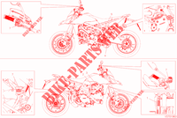 ETIQUETTE AVERTISSEMENT pour Ducati Hypermotard 950 SP 2021
