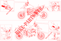 ETIQUETTE AVERTISSEMENT pour Ducati Hypermotard 950 RVE 2021