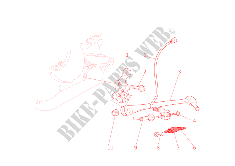 BEQUILLE pour Ducati Monster 1000 2005
