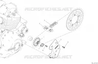 PIGNONS ET CHAINE SECONDAIRE pour Ducati Scrambler 800 Nightshift 2022