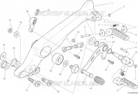 REPOSE PIEDS GAUCHE   SELECTEUR pour Ducati Scrambler 800 Nightshift 2022