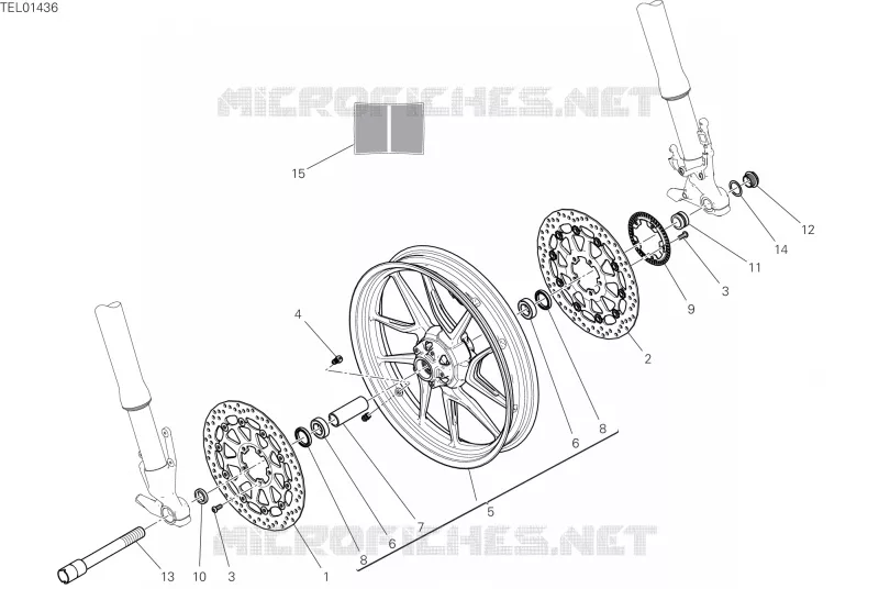ROUE AVANT Ducati Moto Multistrada 2022 Multistrada V4 S Full  Multistrada V4 S Full