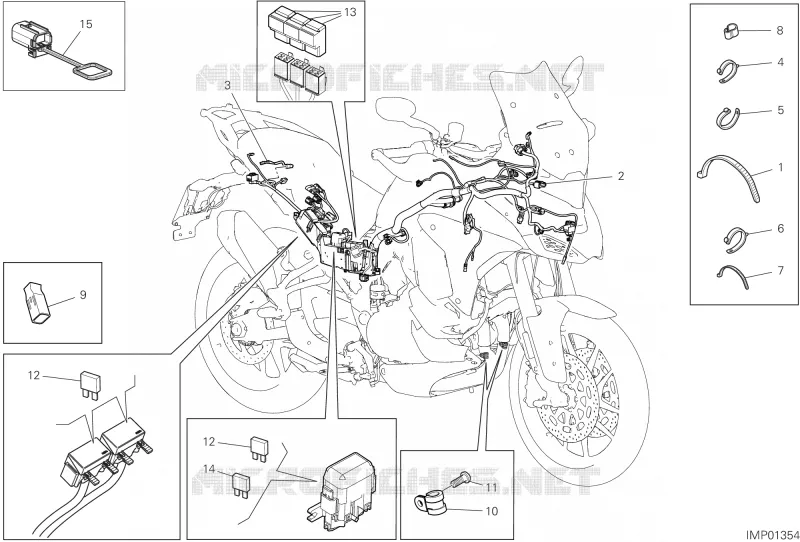 FAISCEAU ELECTRIQUE Ducati Moto Multistrada 2022 Multistrada V4 S Radar  Multistrada V4 S Radar
