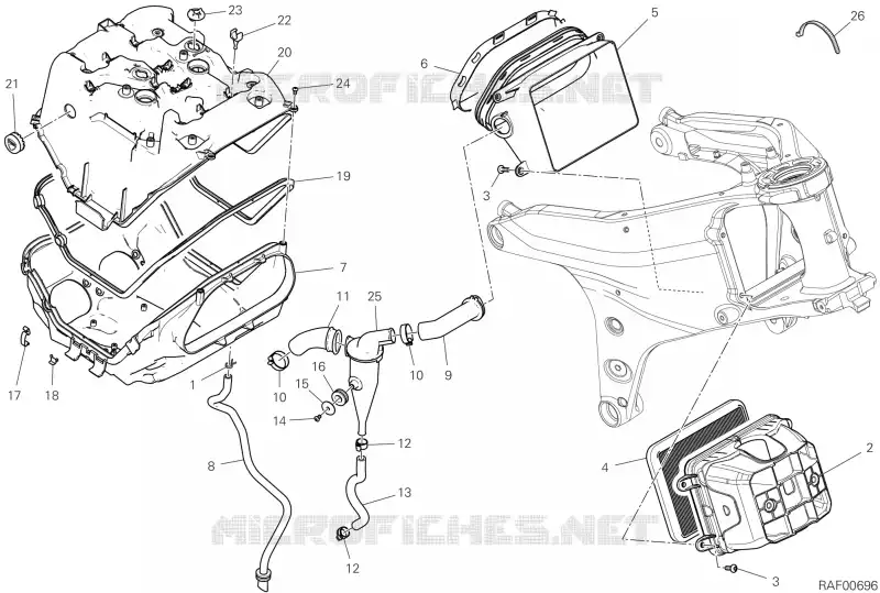 FILTRE A AIR Ducati Moto Streetfighter 2022 Streetfighter V4  Streetfighter V4