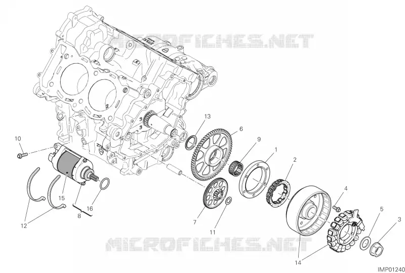 DEMARREUR ELECTRIQUE ET ALLUMAGE Ducati Moto Streetfighter 2022 Streetfighter V4 S  Streetfighter V4 S