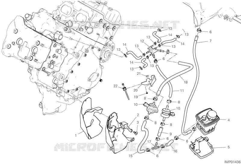 EVAPORATIVE EMISSION SYSTEM (EVAP) Ducati Moto Streetfighter 2022 Streetfighter V4 S  Streetfighter V4 S