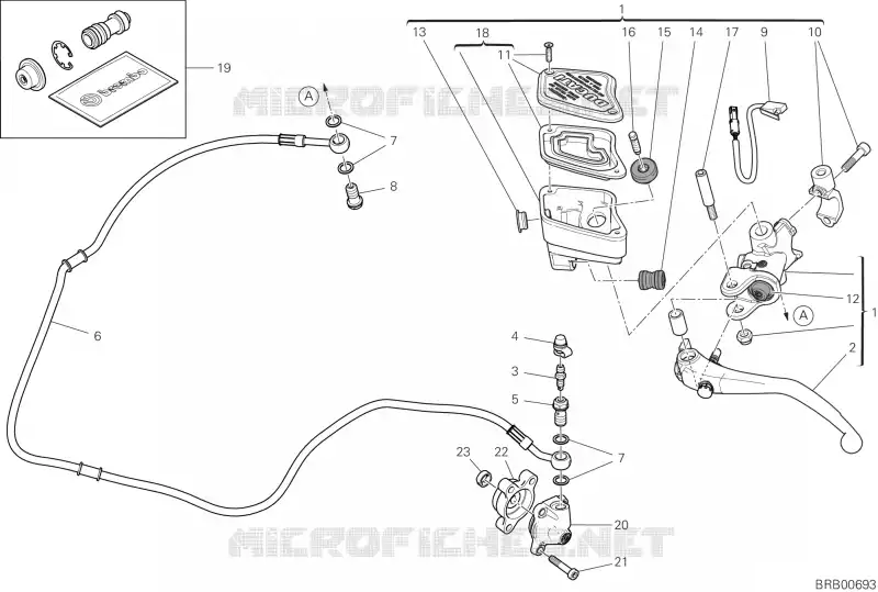 MAITRE CYLINDRE D'EMBRAYAGE Ducati Moto Diavel 2022 XDiavel Dark  XDiavel Dark