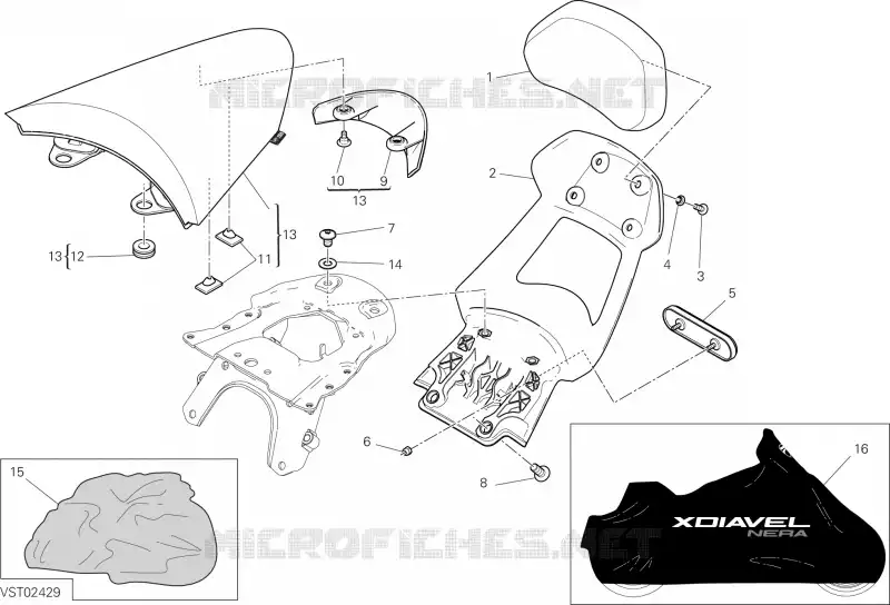 ACCESSOIRES Ducati Moto Diavel 2022 XDiavel Nera  XDiavel Nera