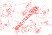 ETIQUETTE AVERTISSEMENT pour Ducati Diavel 1260 2022