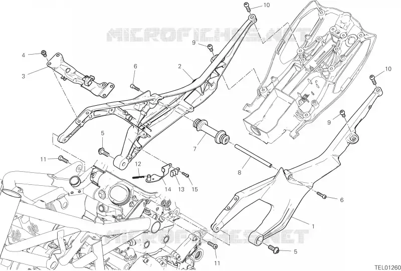 BOUCLE ARRIERE Ducati Moto Diavel 2022 Diavel 1260  Diavel 1260