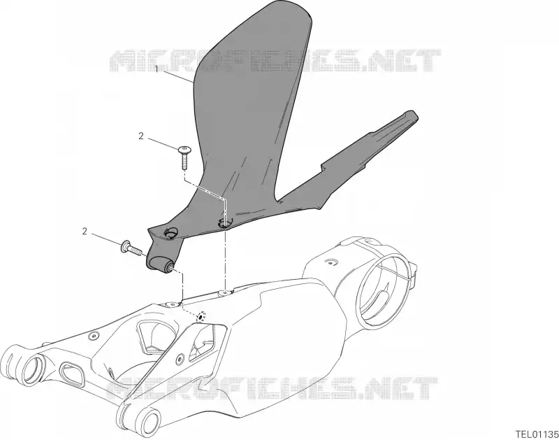 GARDE BOUE ARRIERE Ducati Moto Superbike 2022 Panigale V4  Panigale V4