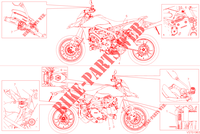 ETIQUETTE AVERTISSEMENT pour Ducati Hypermotard 950 RVE 2022