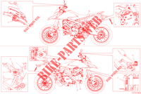 ETIQUETTE AVERTISSEMENT pour Ducati Hypermotard 950 SP 2022