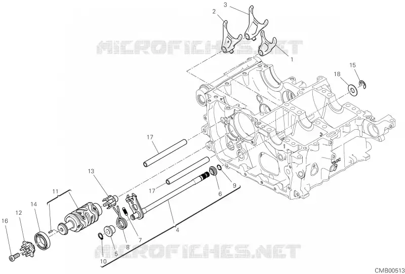 MECANISME DE SELECTION DE VITESSES Ducati Moto Multistrada 2023 Multistrada V4 S Radar  Multistrada V4 S Radar