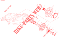 PIVOT ROUE ARRIERE pour Ducati Multistrada V4 Pikes Peak 2023