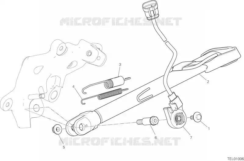 BEQUILLE LATERALE Ducati Moto Multistrada 2023 Multistrada V2 S  Multistrada V2 S