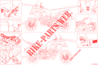 ETIQUETTE AVERTISSEMENT pour Ducati Multistrada V4 Rally Radar Full 2023
